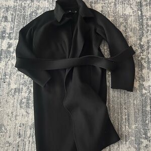 +J Cashmere Blend Long Wrap Coat